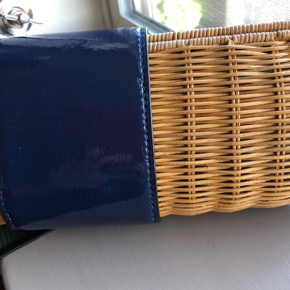 {Sold} Tory Burch Rattan Clutch - Picture 7 of 8